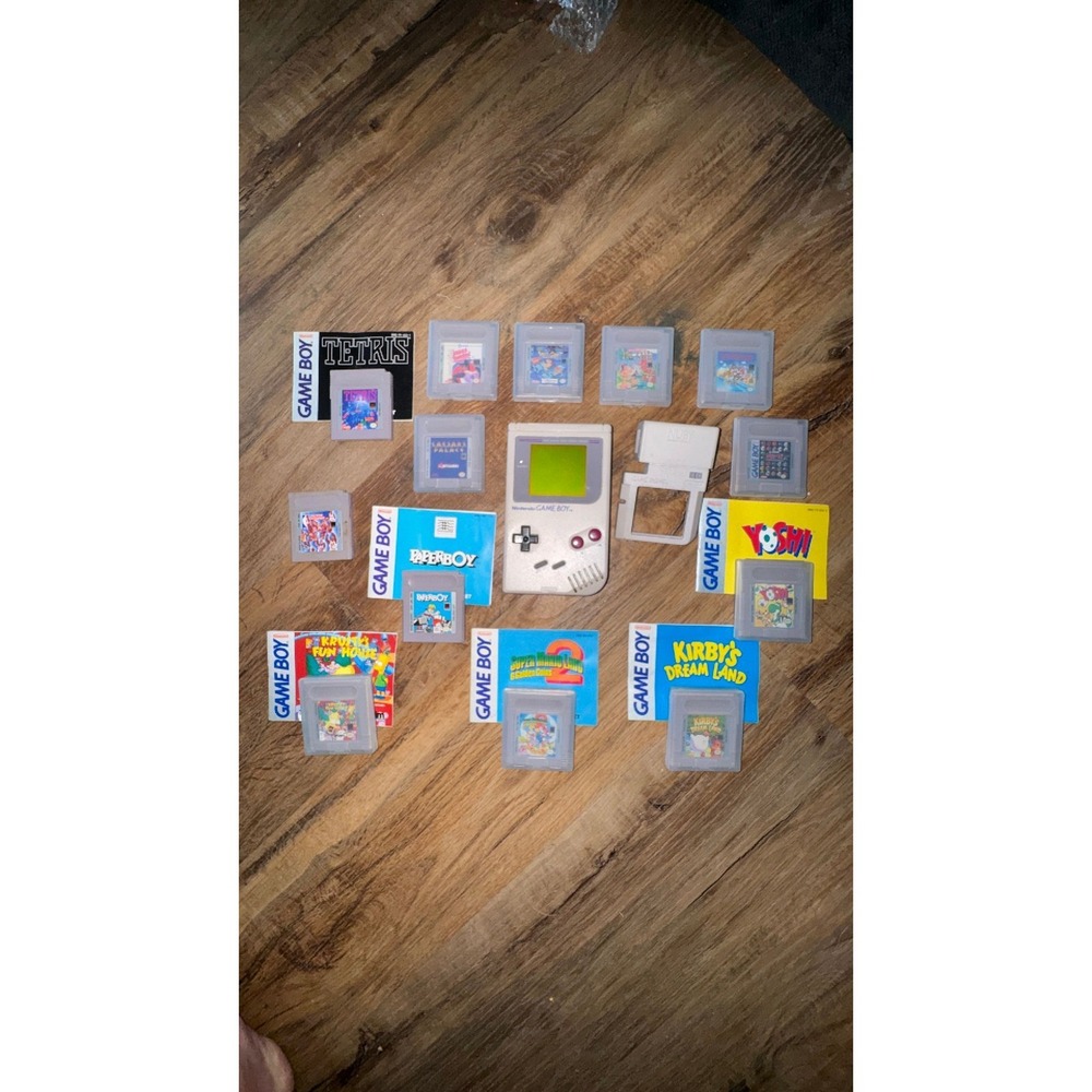 Collector's Bundle Original gray Nintendo Game Boy (DMG-01) Set with 13 Games